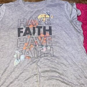 Floral Graphic Tee with Inspiring Text